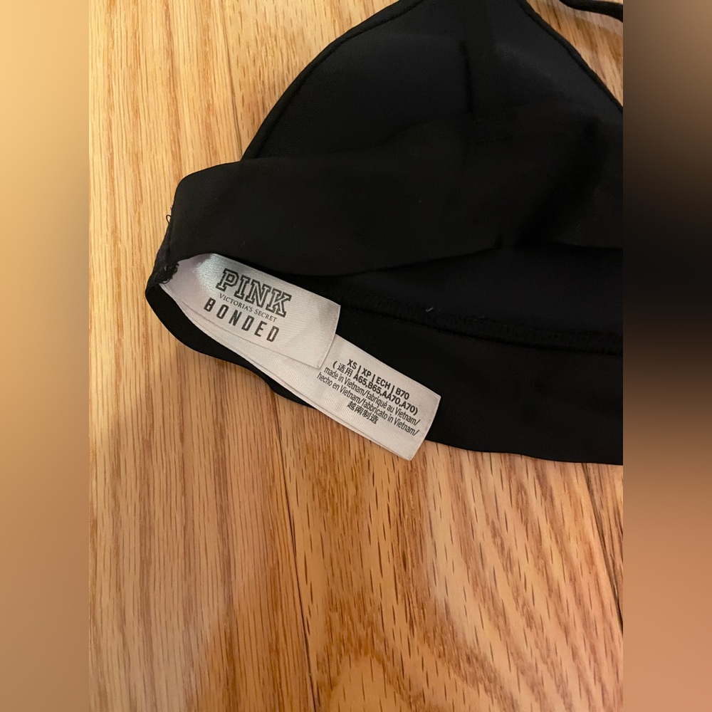 Black PINK swim/workout bra little fading in here the name of the brand size S
